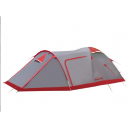 Намет Tramp Cave 3 (V2) сірий/червоний (TRT-021)