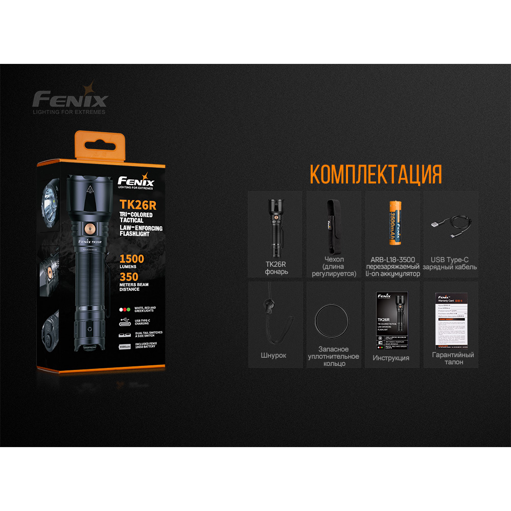 Ліхтар ручний Fenix TK26R