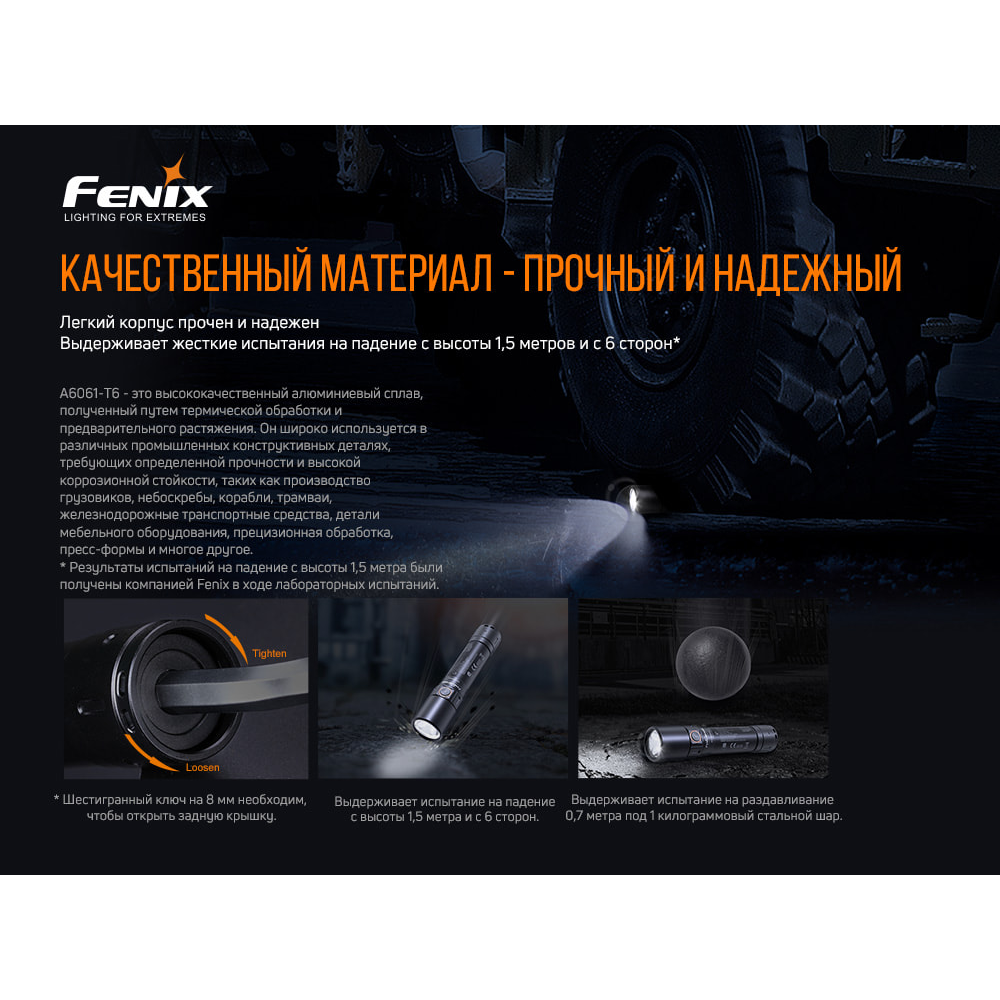 Ліхтар ручний вибухобезпечний Fenix WF30RE