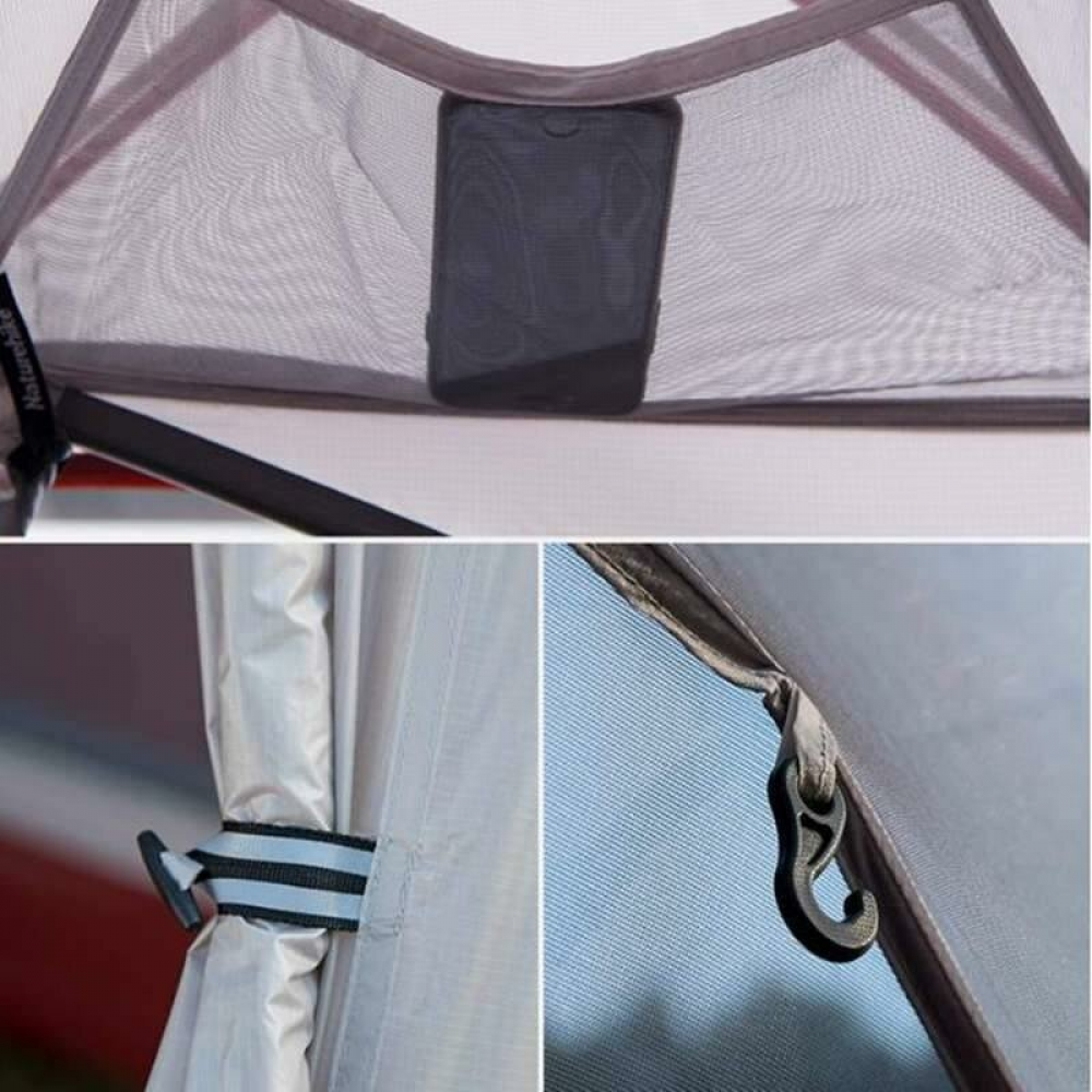 Намет надлегкий двомісний  з футпринтом Naturehike Cloud Up 2 Updated NH17T001-T,  20D, сірий