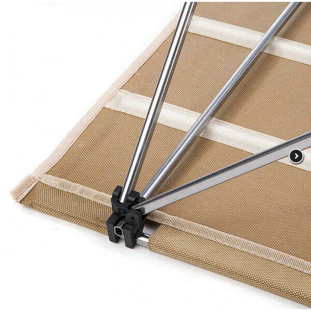 Cтіл розкладний Naturehike  NH20JJ020,1680D Oxford / алюміній, Розмір L, бежевий