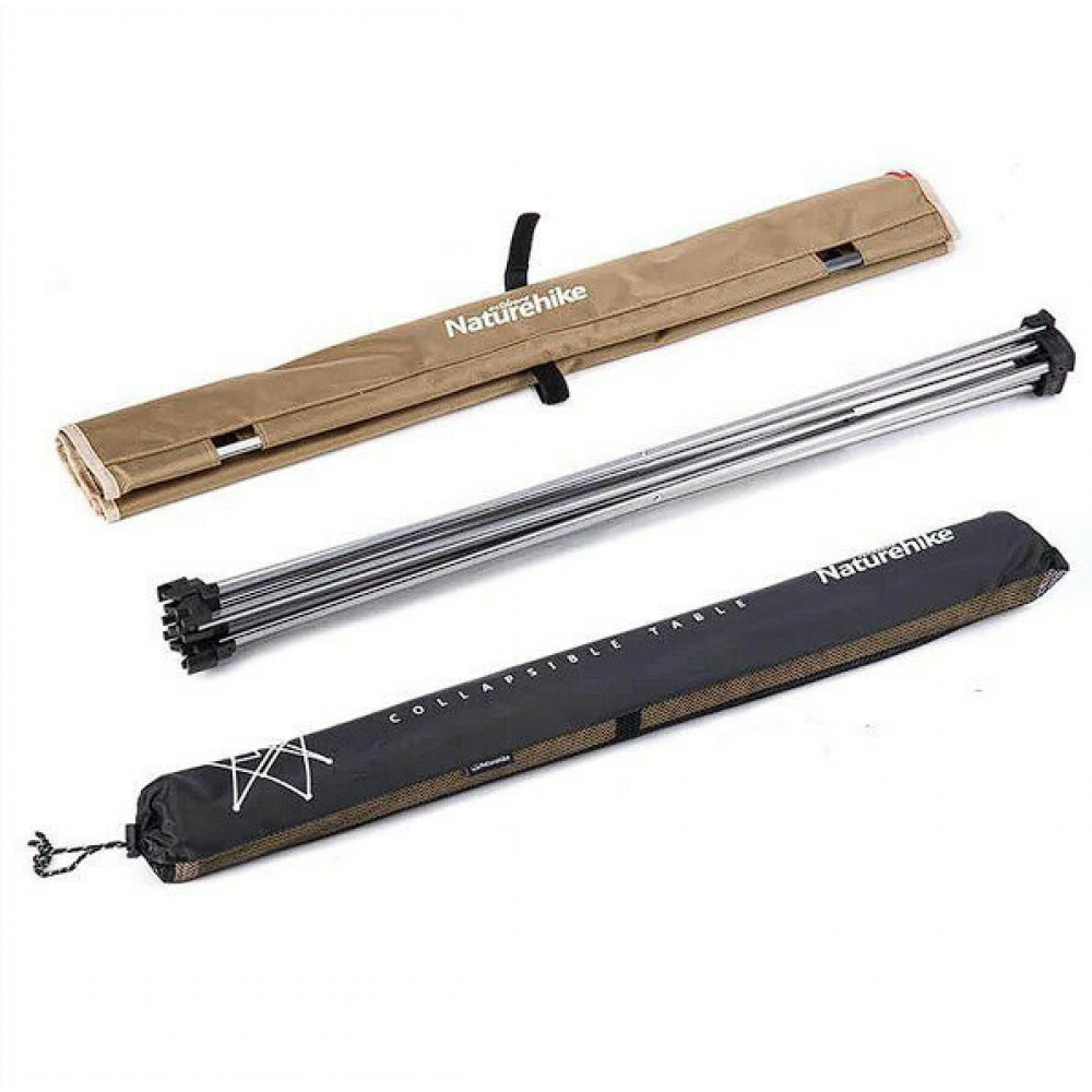Cтіл розкладний Naturehike  NH20JJ020,1680D Oxford / алюміній, Розмір L, бежевий