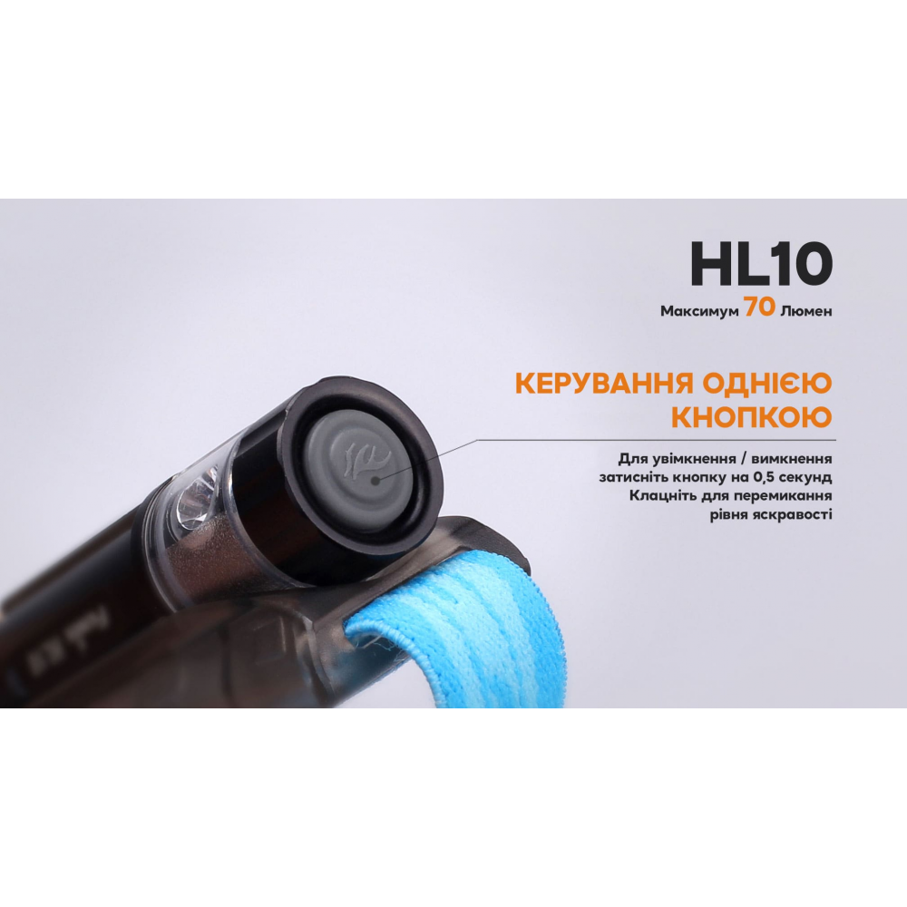 Ліхтар налобний Fenix HL10 purple