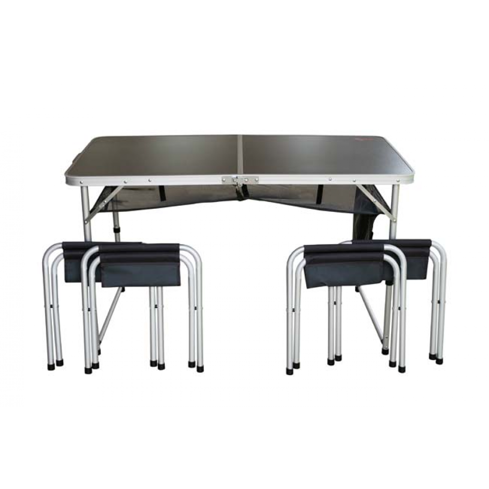 Набір меблів Tramp МДФ стіл 120х60х55/60/70см+4 табурета,органайзер,чохол TRF-067