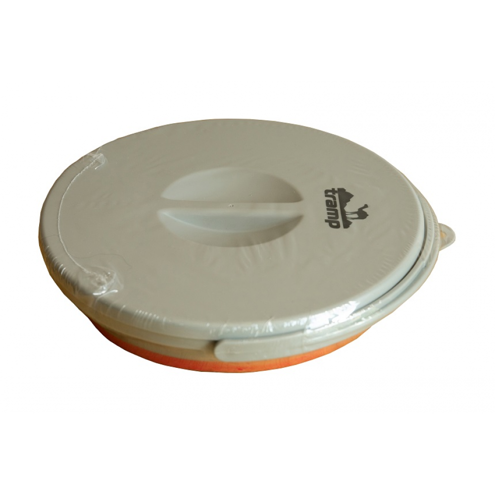 Відро TRAMP складане силіконове з кришкою 5л, Червоний