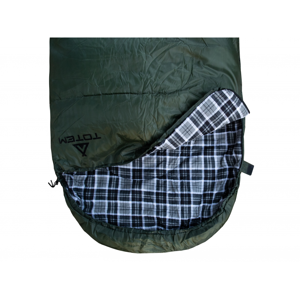 Спальний мішок Totem Ember Plus ковдра з капюш лівий olive 190/75 UTTS-014