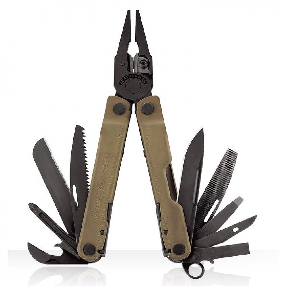 832406 Мультиінструмент LEATHERMAN Rebar Coyote, картонна коробка, синтетичний чохол