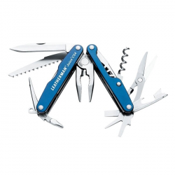 Мультитул Leatherman Juice CS4-Glacier Blue, шкіряний чохол, бляшана коробка Мультитул Leatherman Juice CS4-Glacier Blue, шкіряний чохол, бляшана коробка
