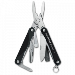 Мультиінструмент LEATHERMAN Squirt PS4 BLACK, картонна коробка Мультиінструмент LEATHERMAN Squirt PS4 BLACK, картонна коробка