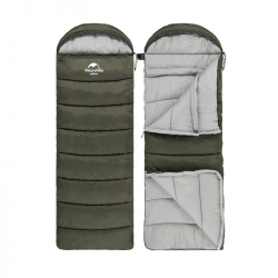 Спальник з капюшоном Naturehike U350 NH20MSD07, (1°C), лівий, зелений Спальник з капюшоном Naturehike U350 NH20MSD07, (1°C), лівий, зелений