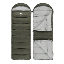 Спальник з капюшоном Naturehike U150 NH20MSD07, (11°C), правий, зелений Спальник з капюшоном Naturehike U150 NH20MSD07, (11°C), правий, зелений