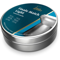Кулі пневматичні H&N Finale Match Light 449 мм 0,51 г 500 шт/уп (92074490115) Кулі пневматичні H&N Finale Match Light 449 мм 0,51 г 500 шт/уп (92074490115)