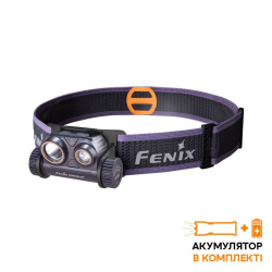 Ліхтар налобний для бігу Fenix HM65R-DT, фіолетовий Ліхтар налобний для бігу Fenix HM65R-DT, фіолетовий