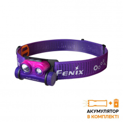Ліхтар налобний для бігу Fenix HM65R-DT, бузковий Ліхтар налобний для бігу Fenix HM65R-DT, бузковий